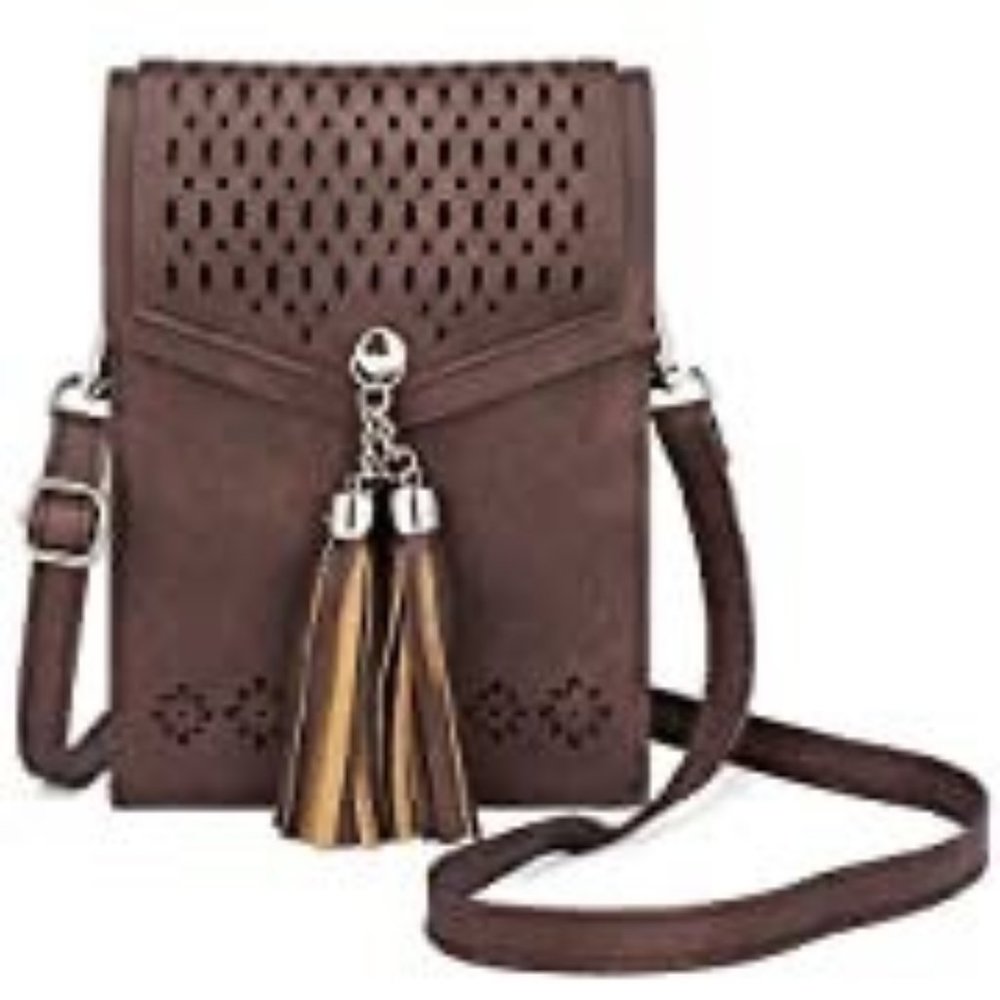 Womens Small Crossbody Bag (Chocolate Brown)